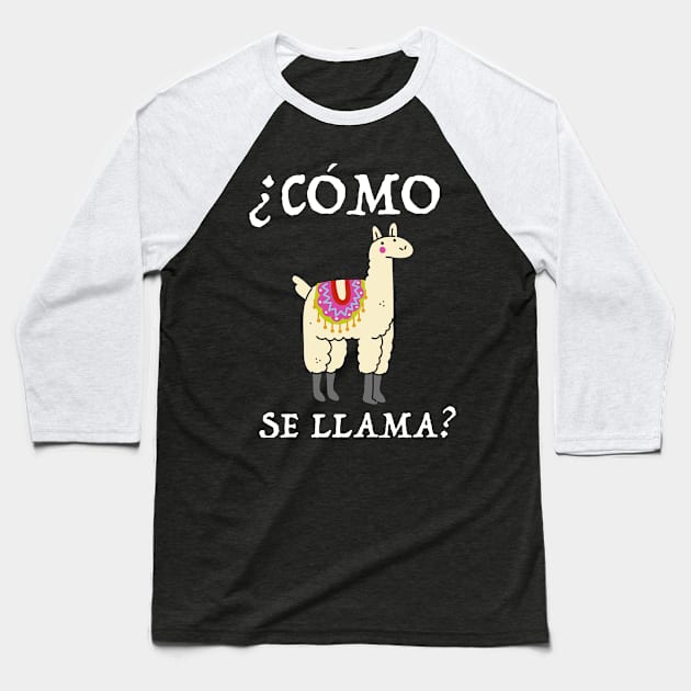 ¿Cómo se llama? Baseball T-Shirt by verde